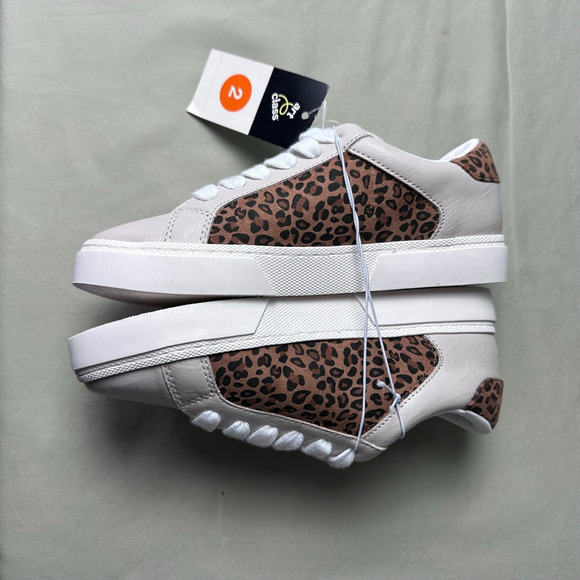 Art Class Kaitlyn Star Court Sneakers Cheetah Leopard Athletic Comfort - Picture 5 of 8